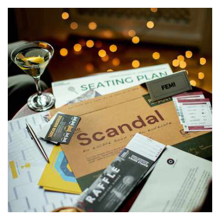 BUNDLE OFFER - Escape Room in an Envelope - Deceit, Blunder and Scandal. 3  Dinner Party Games Puzzle